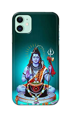 Image of Printed Hard Back Cover Case for Apple iPhone 11 Back Cover (Lord Shiva) -1803