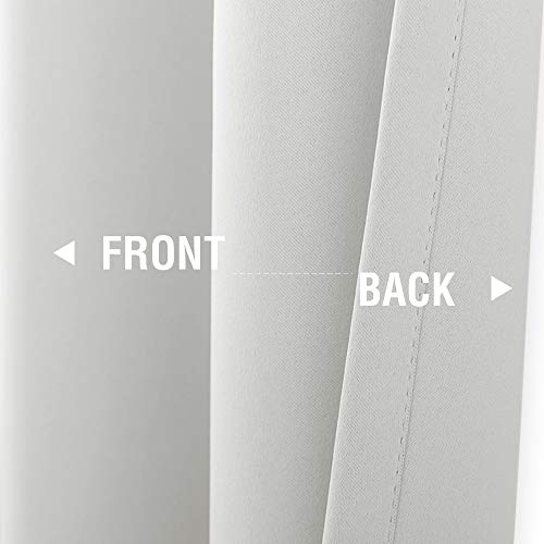 Vangao Light Grey Valance Grommet For Kitchen Window 16 Inch For Bathroom And Cafe1 Panel Light Grey #TOP5