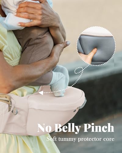 Image of MOMTORY Safety-Certified 6-in-1 Baby Carrier Newborn to Toddler, Pink | Plus Size Friendly, 6 Carry Positions, Ergonomic Hip Support, Cozy and Breathable, Baby Carrier with Hipseat for 7-50lbs
