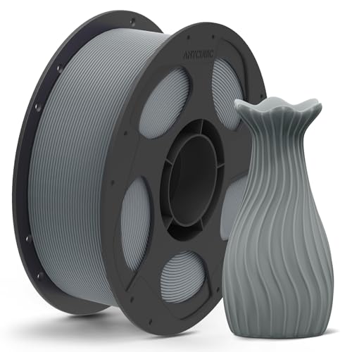 Image of ANYCUBIC Matte PLA Filament 1.75mm, 3D Printing PLA Filament 1.75mm Dimensional Accuracy + /- 0.02mm, 1KG Spool (2.2 lbs), Matte Grey