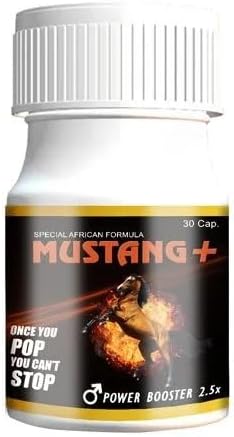 Mustang Plus Power Booster Capsules Boost Men Muscle Growth and Energy Ayurvedic 30 Capsules F2