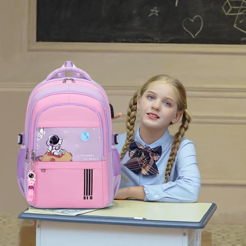 Image of ACESAK Astronaut Backpack for Girls - Girls Backpack with Lunch Bag