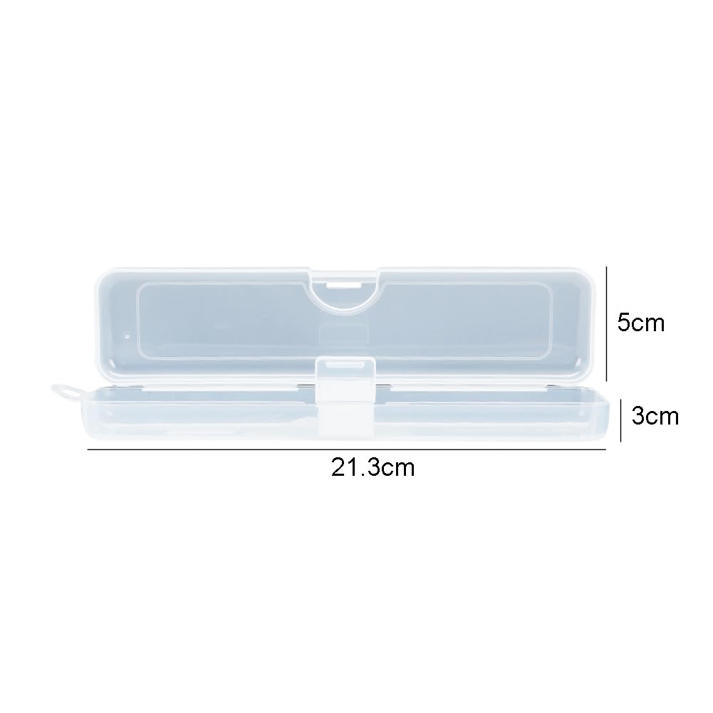 4Pcs Portable Travel Cosmetic Brush Holder Travel Brushes Storage Case Cosmetic Pencil Cases Plastic Paint Brush Holder with Slot for Art Crafts, Office Supplies, Makeup Items