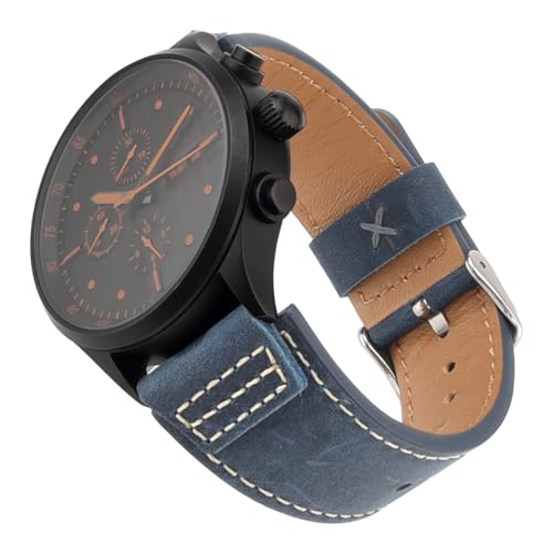 Wristitani Echtes Leder Uhrenarmband 22mm 20mm, Kompatibel mit Samsung Galaxy Lederarmband Watch 7/6/5/4 40mm 44mm, Ersa...