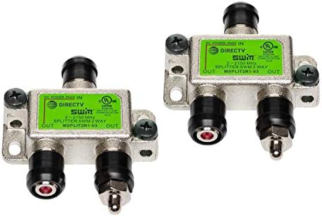 Directv SWM Approved 2-Way Wide Band Splitter (2-Pack)