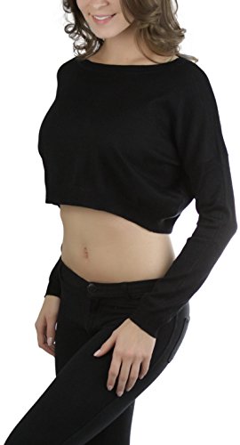 Image of ToBeInStyle Women's Long Sleeve Cropped Sweater