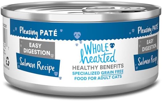 WholeHearted Easy Digestion Salmon Recipe Adult Wet Cat Food, 5.5 oz. Case of 24