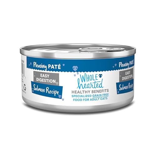 WholeHearted Easy Digestion Salmon Recipe Adult Wet Cat Food, 5.5 oz. Case of 24