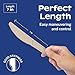 CORAL Light Brown 100% Compostable Knives - 120 Heavy Duty No Plastic Knives (7.0 inch) - Break Resistant with Smooth Edges, Ocean Friendly Alternative to Plastic Silverware - Biodegradable & Disposable Knives 3