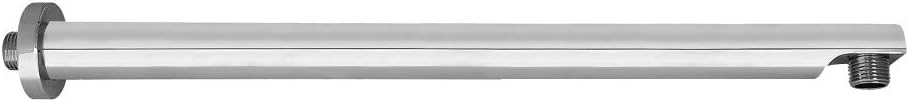 Kingston Brass K8119E1 18-Inch Rain Drop Shower Arm with Round Flange in Polished Chrome