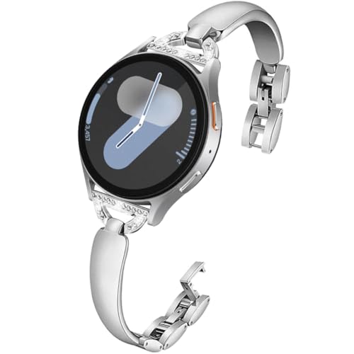 Bracelet compatible Samsung Galaxy Watch 7 6 5 4 diamant métal rechange montre 20mm
