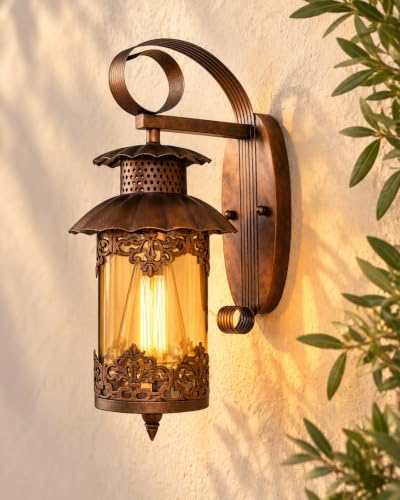 Homesake® Antique Oil Rubbed Rust Wall Lamp for Home Décor | Vint...