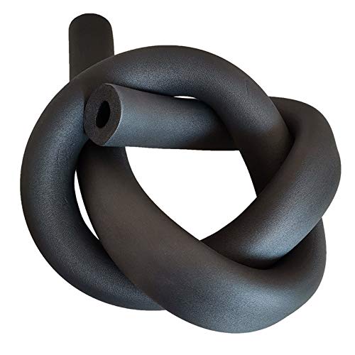 HRXQ Isolation Tuyaux Exterieur, Tuyau Isolation Thermique, Conduits Isolants Insul - Tube D'isolation pour Tuyaux en Mousse à Cellules Fermées Imperméable Ignifuge, Noir Cover