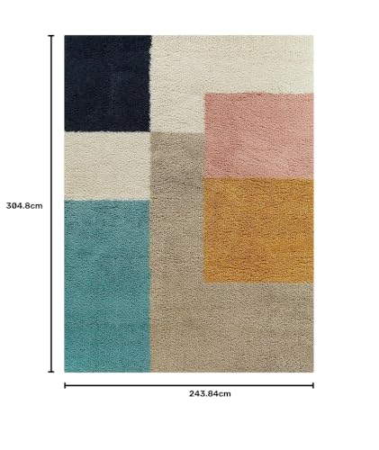 Image of Carpet for Living Room 8x10 Feet Anti Skid Rug Colour Beige