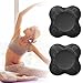 Yoga Kniekissen,Yoga Ginocchiere 2 Pcs,Comodo Supporto Per Yoga,Cuscinetto in Ginocchio Per Allenamenti a Casa,Tappetini Antiscivolo Yoga Pilates Fitness (Nero)