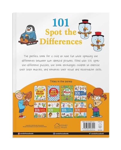 Image of 101 Spot the Differences: Fun Activity Book for Children | Improve Observation & Concentration | Ages 5-9 | 3+ Hours of Engaging Puzzles