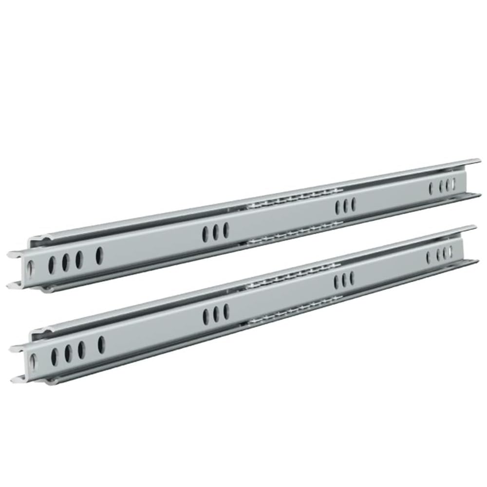 Gtv Silver Ball Bearing Drawer Runners Groove Slides, H-17Mm L-310Mm (4 Pairs)