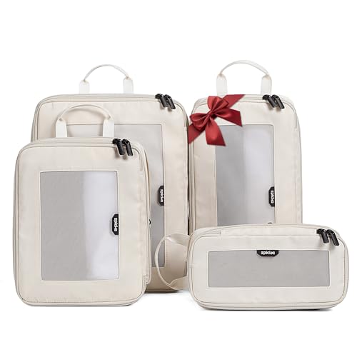 EPICKA TripCozy Compression Packing Cubes - 4 Set Durable Travel