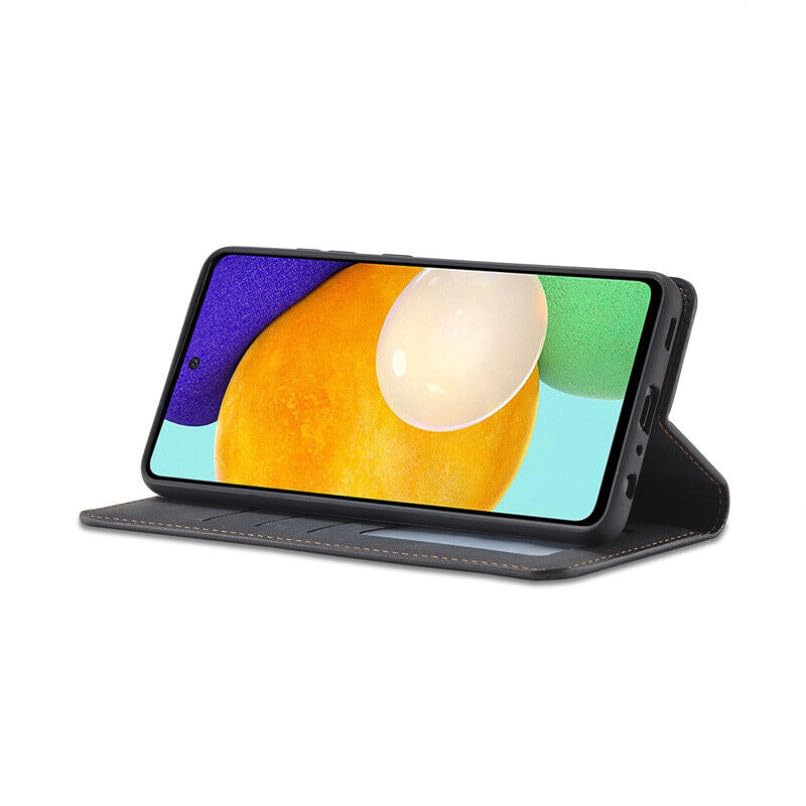 Generic Étui compatible avec Samsung Galaxy S23 Ultra (couleur : rouge) Étui à rabat magnétique en cuir rétro en silicone