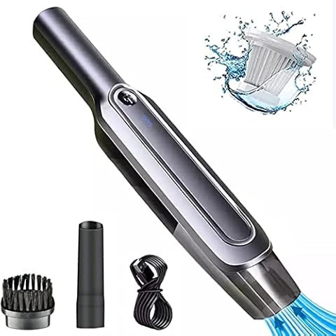 Handheld Vacuums, 6000Pa Cordless Car Vacuum Cleaner, 120W USB Charging Rechargeable Portable Handheld Hoovers, Dust Hand Vacuum Buster Cleaner Cordless for Car and Home Cleaning, Wet & Dry Use Cover