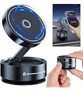 Diinou Vacuum Adsorption Magnetic Phone Holder, Vacuum Magnetic Suction Phone Mount, Magnetic Pho...