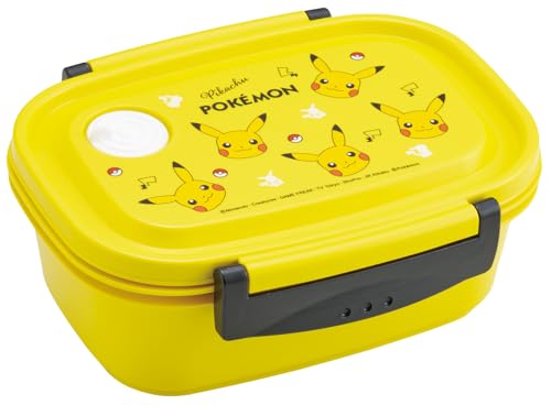 Image of Skater XPM4-A Casual Lightweight Lunch Box, Medium Size, 19.7 fl oz (550 ml), Microwave Compatible, Pokemon Pikachu Face 25 Made in Japan