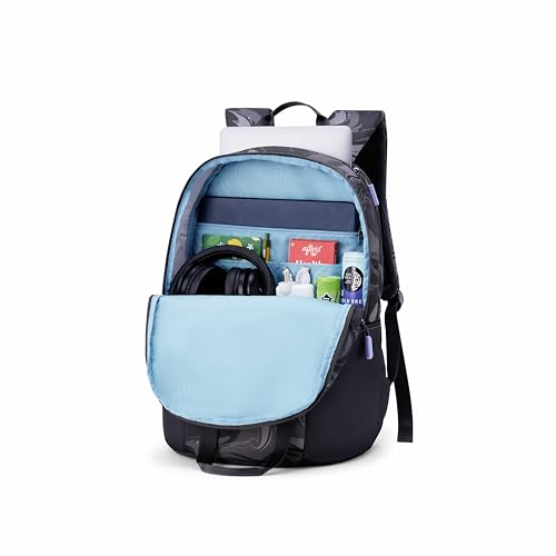 Image of American Tourister Fleek | 32 Ltrs | 2 Compartments | Bottle Pocket | Ergonomic Padded Back Panel & Shoulder Straps | High School Backpack | 1 Year International Warranty | Black