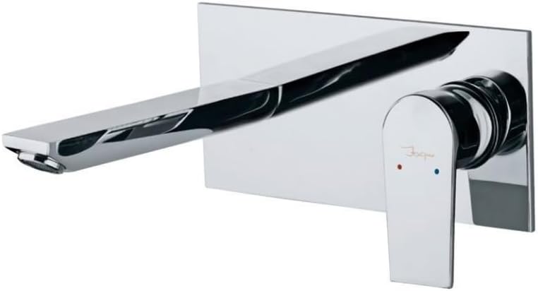 JAQUAR ARIA Series Wall Mounted HOT and Cold Basin Mixer/TAP (Chrome) | Right Hand Side Lever, Brass Body Water Tap/Faucet/Cock for Bathroom | ARI-CHR-39233NK