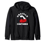 Orgullo Cántabro - Diseño con Bandera de Cantabria Sudadera con Capucha