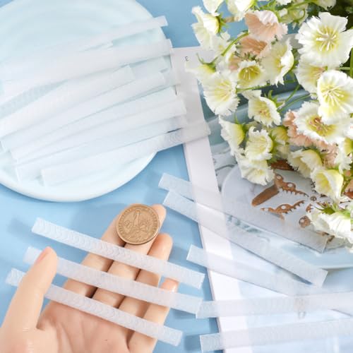 Image of GORGECRAFT 200Pcs Makeup Brush Pen Guard Protector Reusable Net Thread Spool Savers Expandable Mesh Cover Plastic Sewin Thread Netting Machine Embroidery Net for Eyeshadow Brush Sewing, White