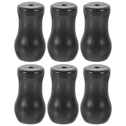 BIUDECO 6 Pezzi Pomelli in PVC per Cordini Tende Cieche Terminali di Trazione Neri Resistenti e Versatili Accessori per Tende Fai da Te e Ambienti Casa