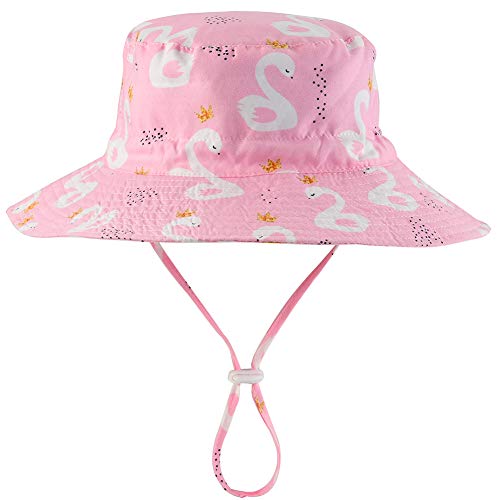 Chapéu de sol ajustável para bebês – chapéu de praia infantil para natação infantil com aba larga FP