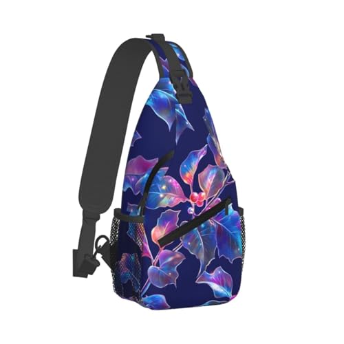 Bolso Cruzado Art Colorful Leaf para Mujer y Hombre miniatura 2