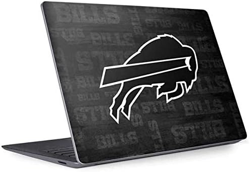 Skinit Decal Laptop Skin Compatible with Surface Laptop 3 13.5in - Officially Licensed NFL Buffalo Bills Black & White Design