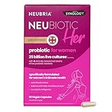 NEUBRIA NEUBIOTIC HER – Probiotics for Women 25 Billion CFU – Daily Probiotic Supplement with 4 Clinically Studied Live Cultures for Women’s Intimate Flora, Gut & Digestion – 30 Vegan Capsules