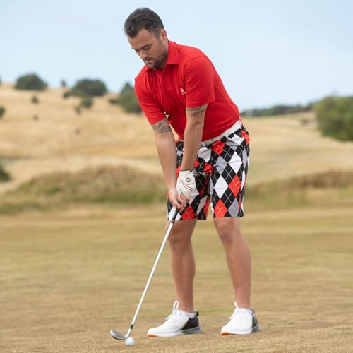 Royal & Awesome Golf Shirts for Men, Golf Polos for Men, Crazy and Funny Shirts for Men's, Bright, Colorful Design3