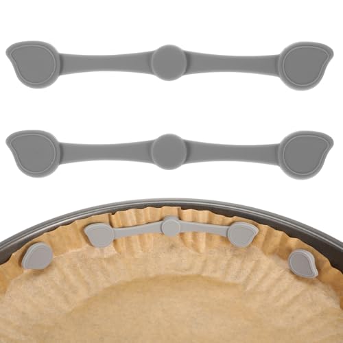 Magnet Silikonschnalle für Pergamentpapier Air Fryer Silikon-Magnetschnalle Heißluftfritteusen Set Backpapier Befestigungsschnalle