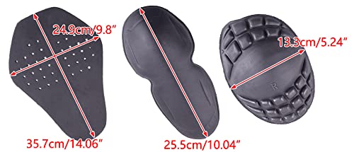 ciciTree Set/5Pcs Motorcycle Jacket Lining Protector Pad Armor for Shoulder Knee Elbow Back