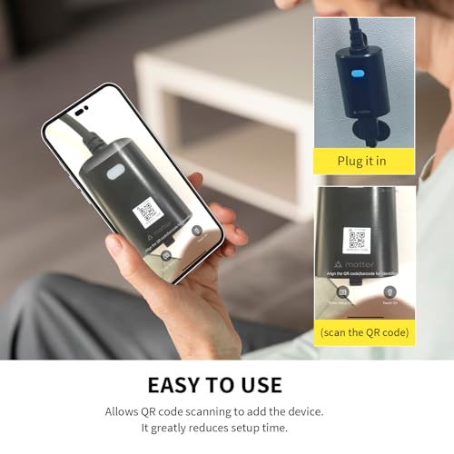 Minoston Matter Outdoor Smart Plug WiFi Heavy Duty Plug-in Outlet IP65 Waterproof, Compatible with Alexa Apple Home Smar - Additional View