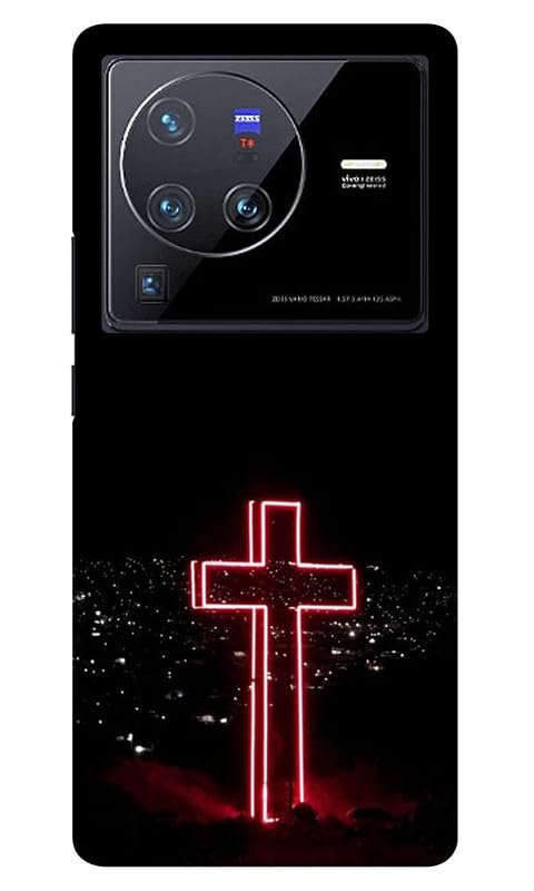 Goyanka Ecom Cross Back Cover for Vivo X80 Pro (Poly Carbonate | Black)