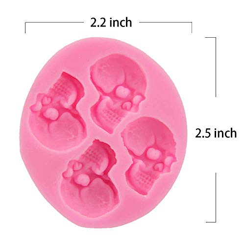 Chocolate Candy Molds, Halloween Skulls Silicone, Fondant Mold For Cake Decoration Wedding Party Supplies Set Of 3 #TOP1