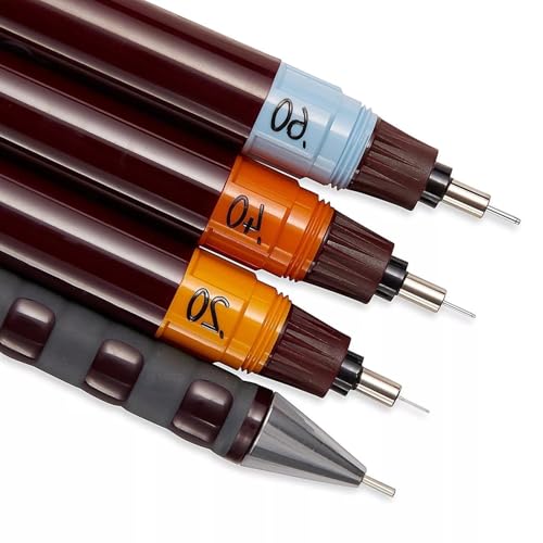 for Rotring Isograph - Technical Drawing Pens - 3 Pen College Set - (0.2-0.6 mm)