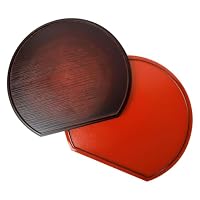 Amazon｜紀州漆器 半月盆 お盆 半月膳 トレー トレイ 36cm 12寸 日本製