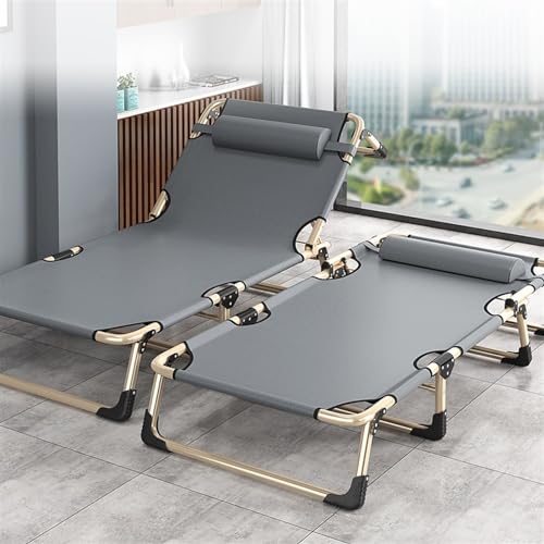 Fauteuil inclinable pliable noir et lit pliant de bureau réglable