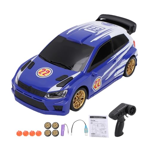 Jouet voiture radiocommandée bleu, le cadeau idéal de rallye drift 2,4 GHz