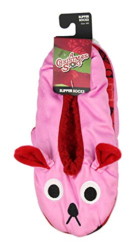 Bioworld A Christmas Story Pink Bunny Slippers with No-Slip Sole For Women Men4