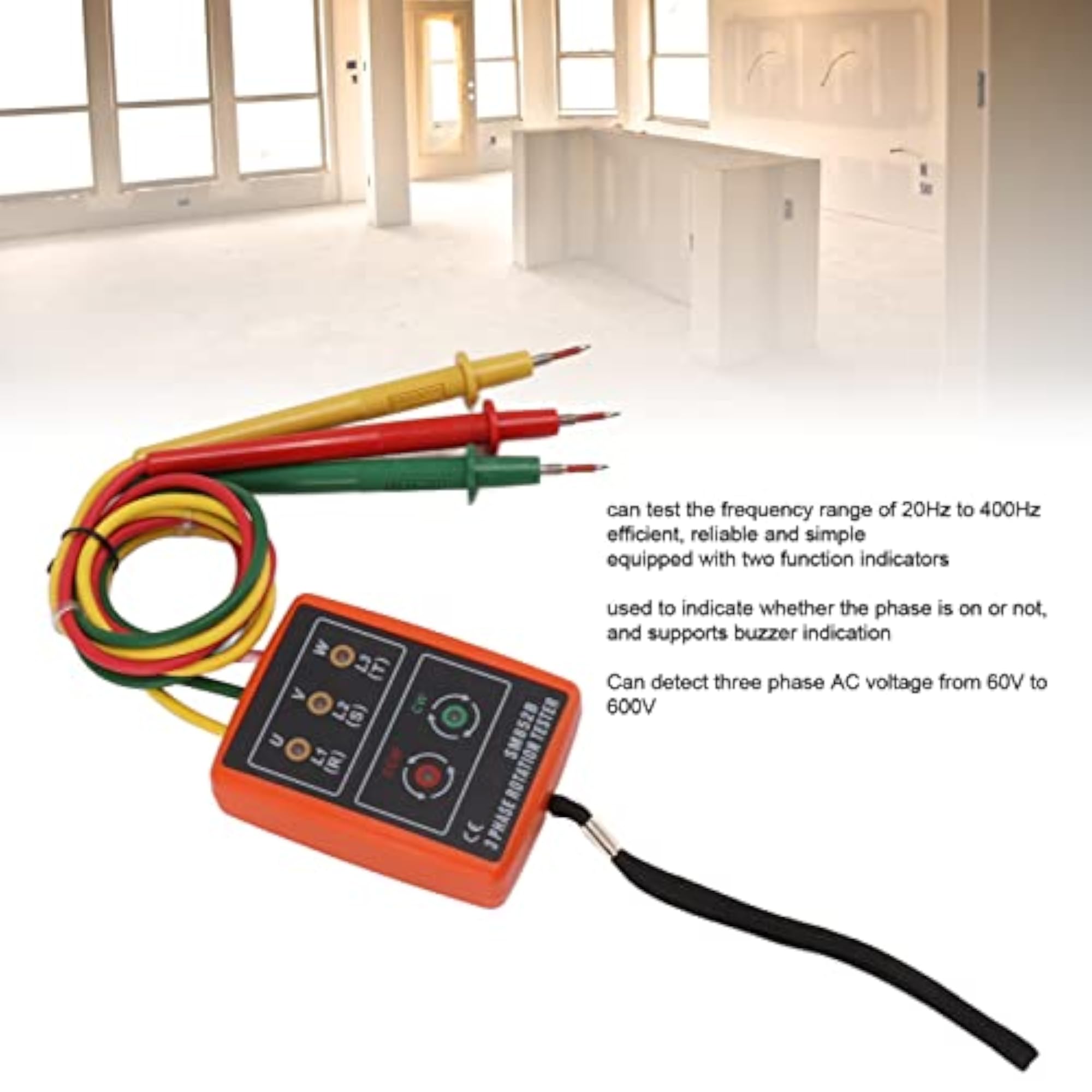 Three Phase Sequence Meter for AC Phase Rotation Testing