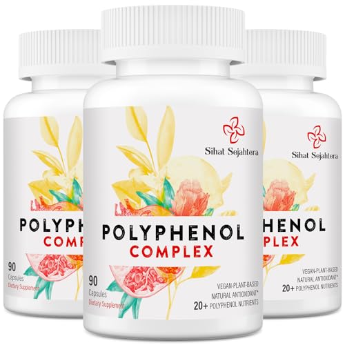 Polyphenols Supplement with Resveratrol & Quercetin, 270 Capsules