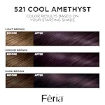 L’Oreal Paris Feria Multi-Faceted Shimmering Permanent Hair Color, 521 Cool Amethyst, Pack of 1 Hair Dye Kit - Image 2