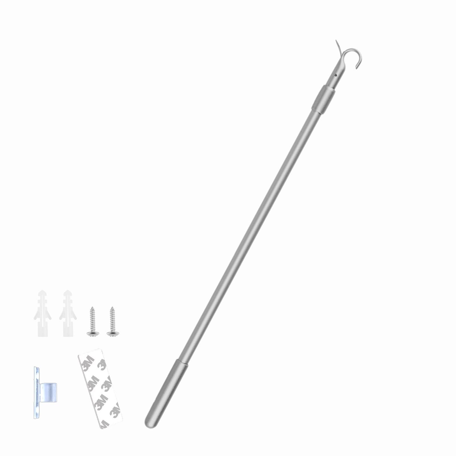 Photo 1 of Lihopefe Adjustable Draw Rod for Blinds, 17.5"-31.5", Silver